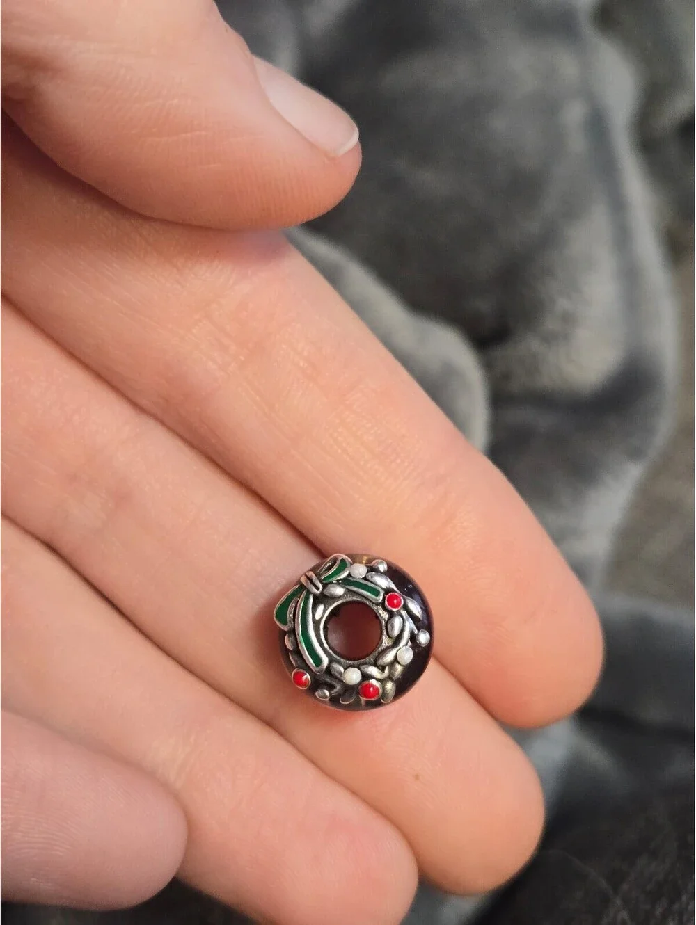 Pandora charm s925 ale christmas glass bead